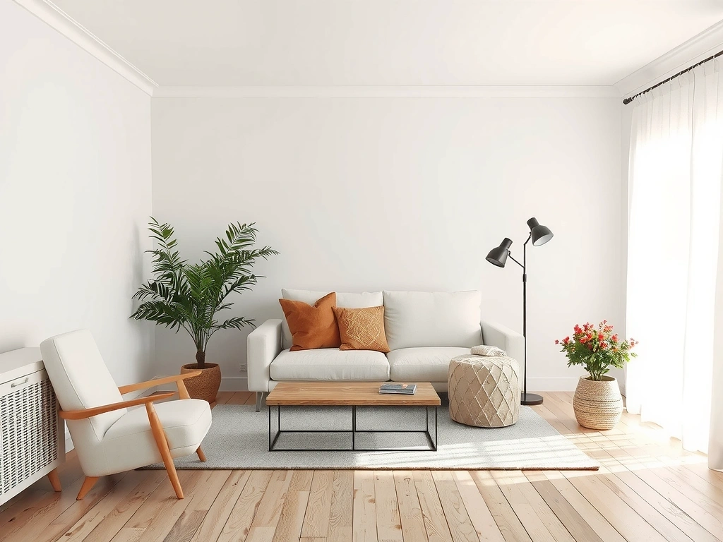 Intérieur parisien baigné de lumière