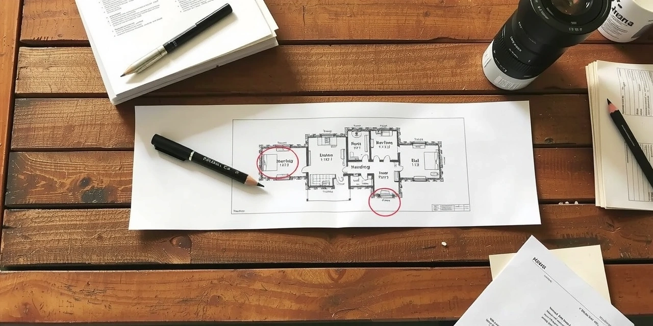 Plan d'appartement annoté