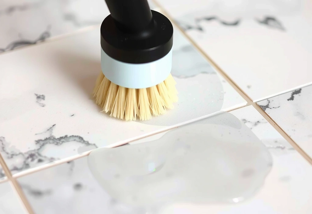 Brosse rotative en action